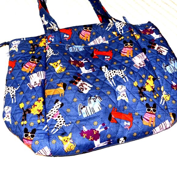 Vera Bradley Small East West Tote BARK PARK - Picture 2 of 5